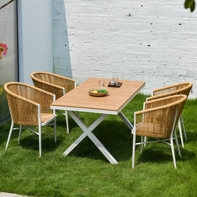 Outdoor chair highend outdoor coffee shop rattan dining chair rattan
