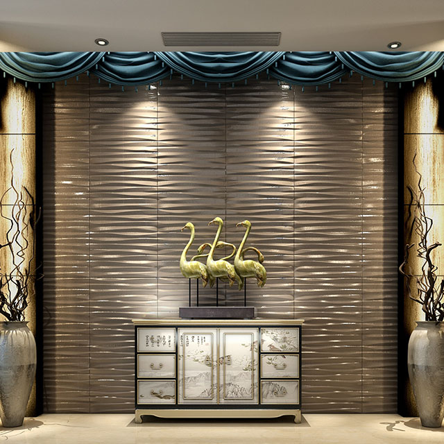 China Premium gray 3D wall panels and small panels manufacturers